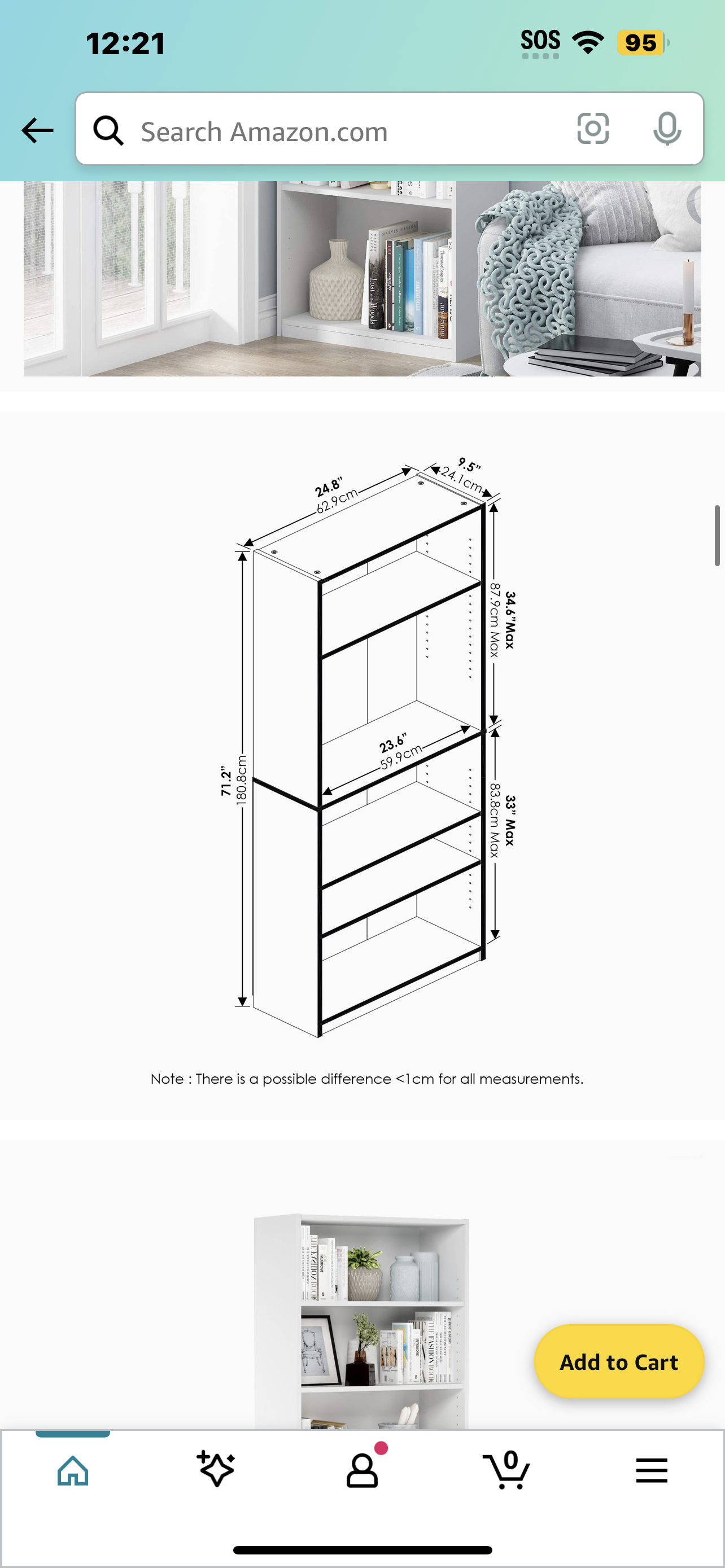 5- Tier Book shleves - photo 2