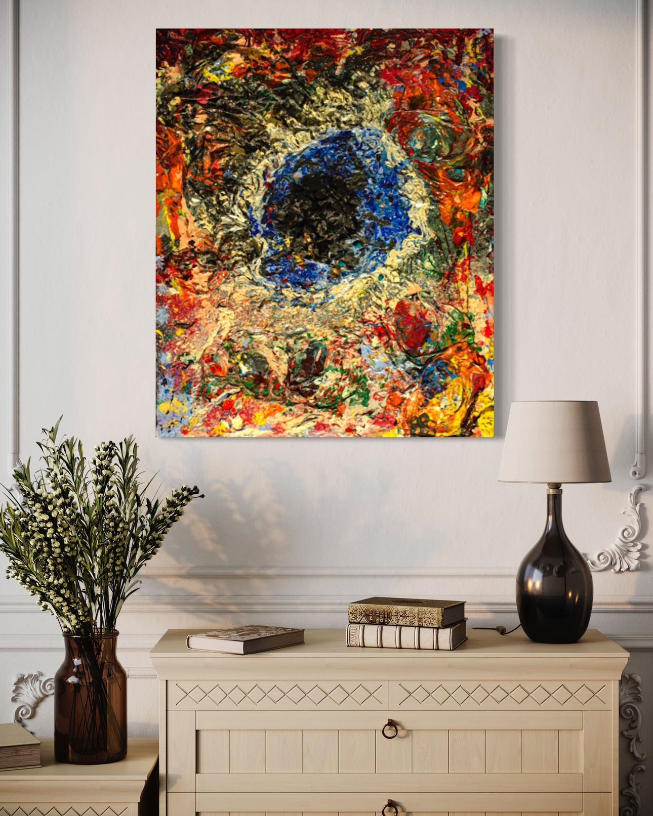 Seeing eye painting image indicator(2)