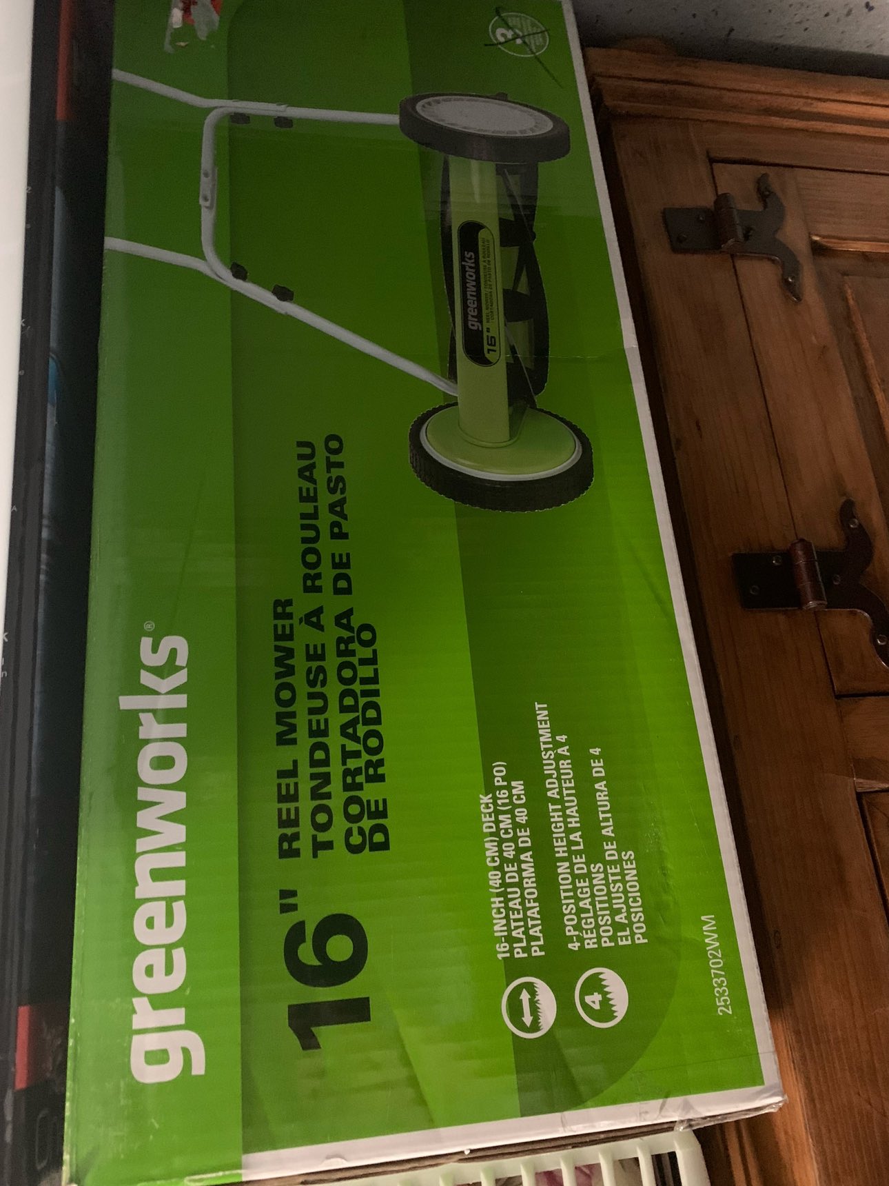 Brandnew Greenworks 16-inch Reel Mower - photo 5