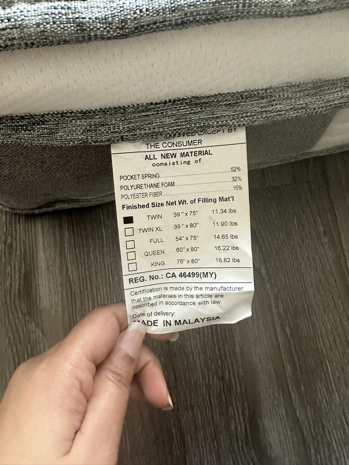Twin mattress for sale - photo 3