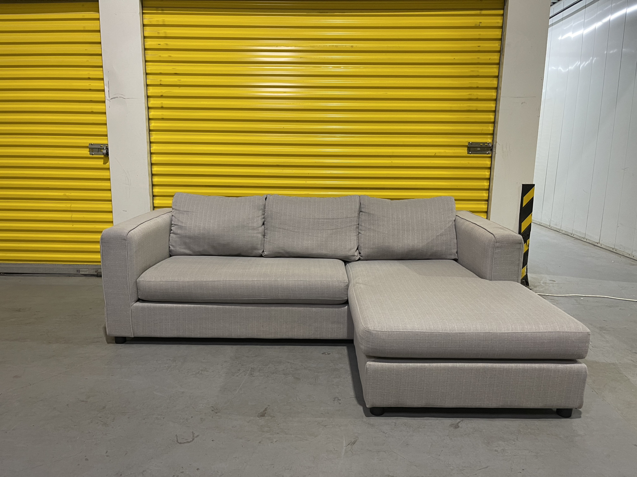 FREE DELIVERY | Modern Grey Reversible Sectional - photo 4