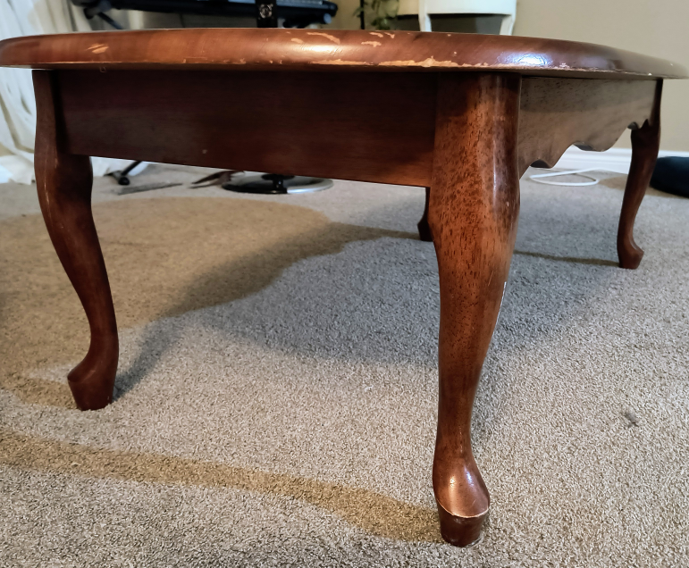 Solid wood coffee table
