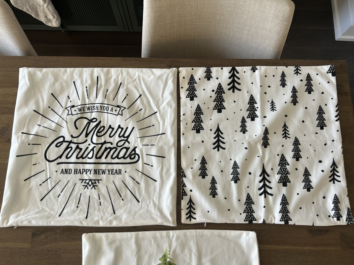Christmas pillow covers (3) for $6 - photo 2