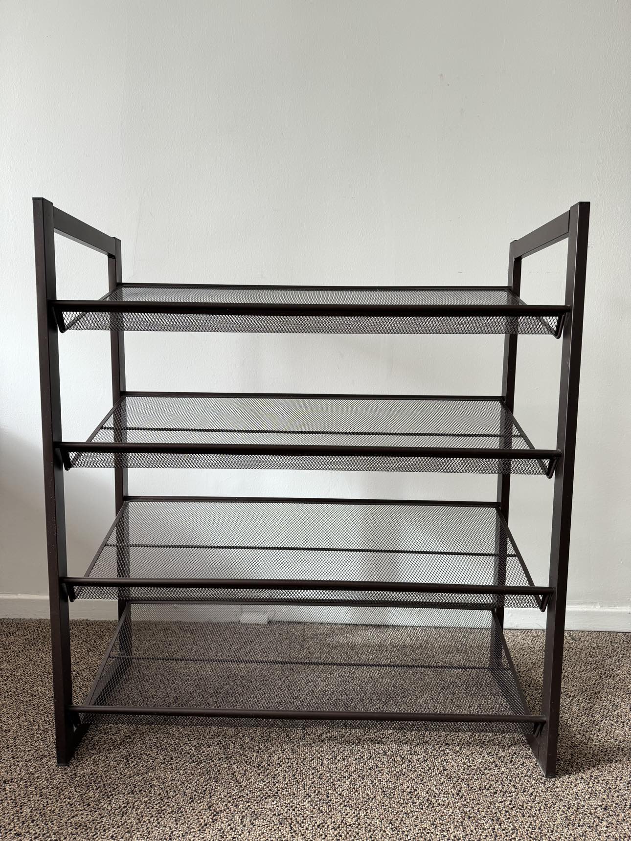4-Tier Mesh Shoe Rack - photo 3