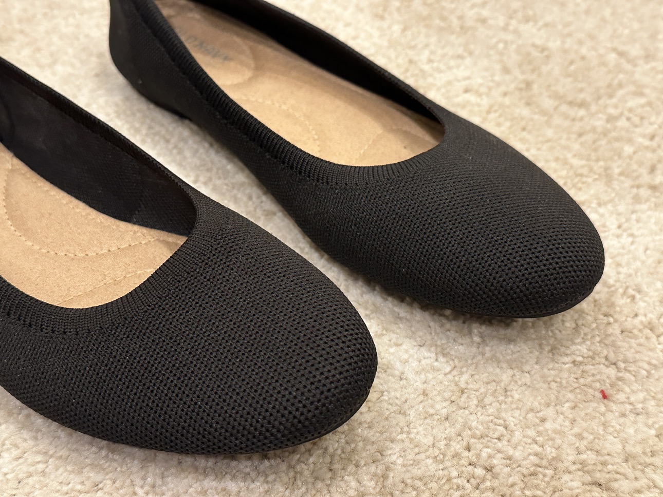 Soft-Knit Pointed-Toe Ballet Flats for Women - photo 3