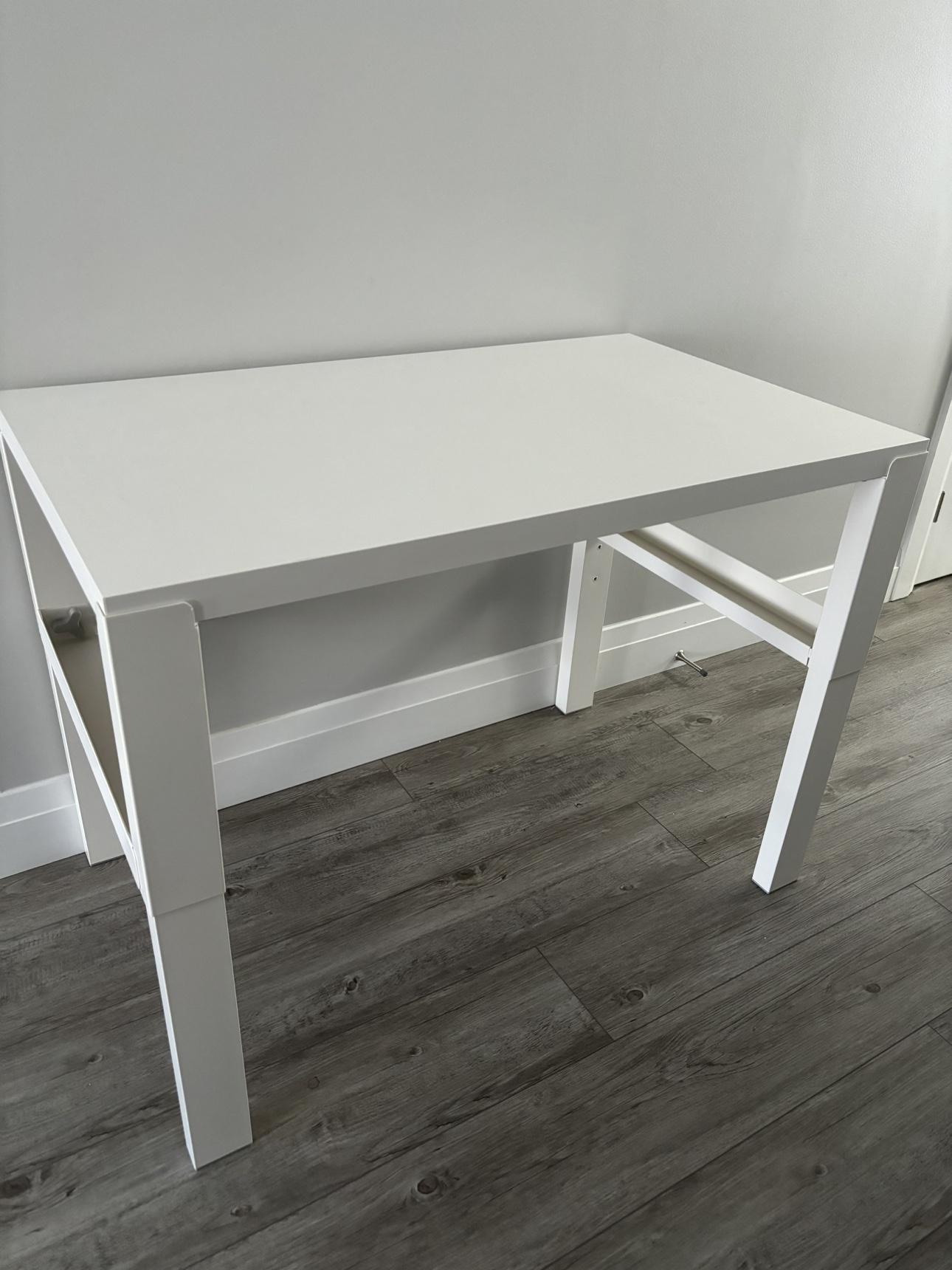IKEA adjustable white desk