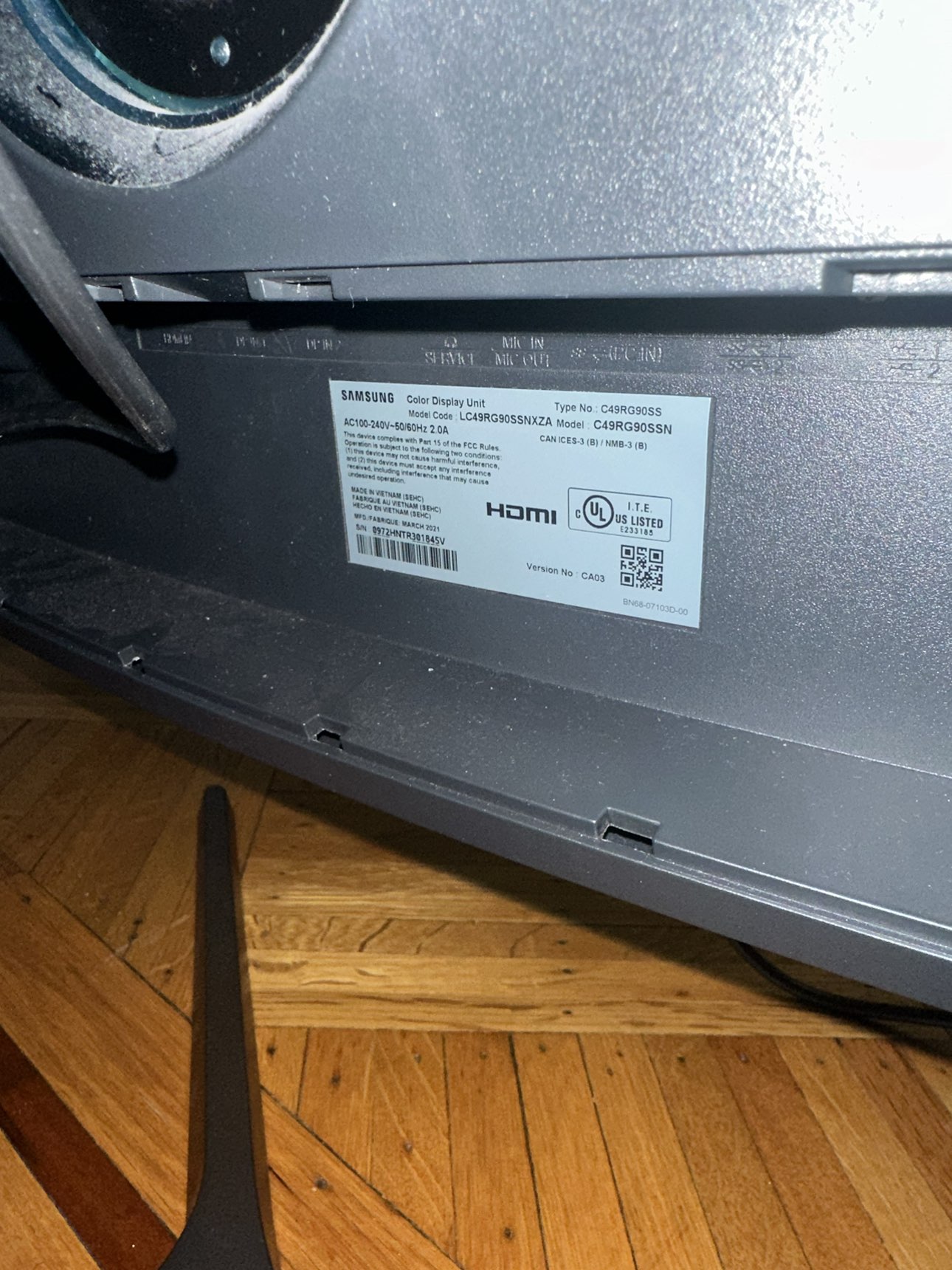 LG 49 curved gaming monitor. - photo 2