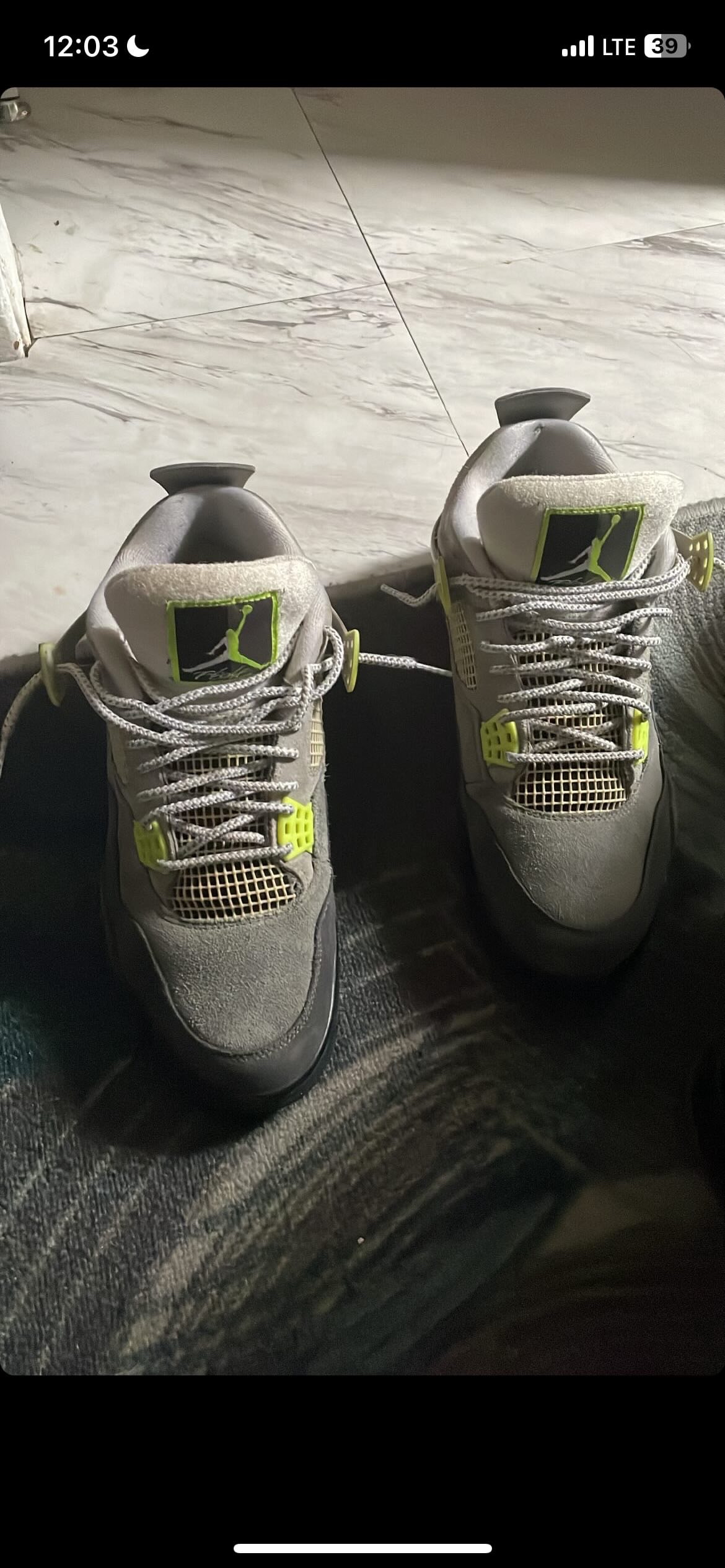Neon Jordan 4s thumbnail