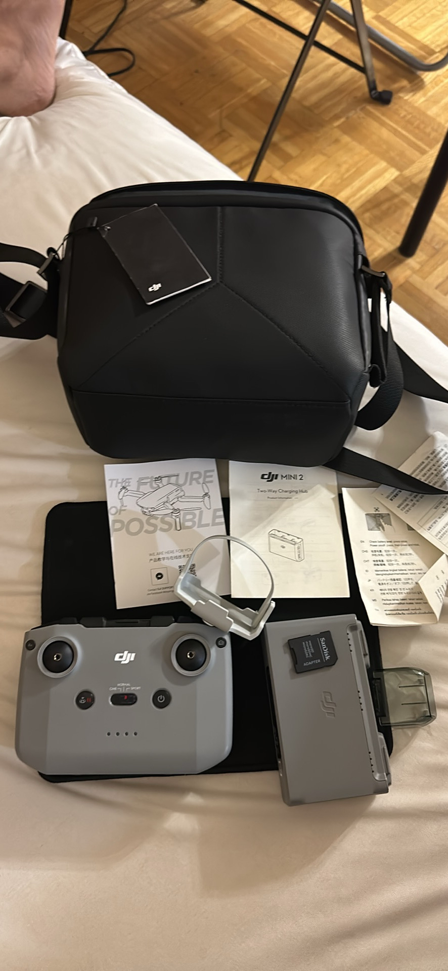 DJI mini2 Drone remote Controller with Case and battery - photo 5
