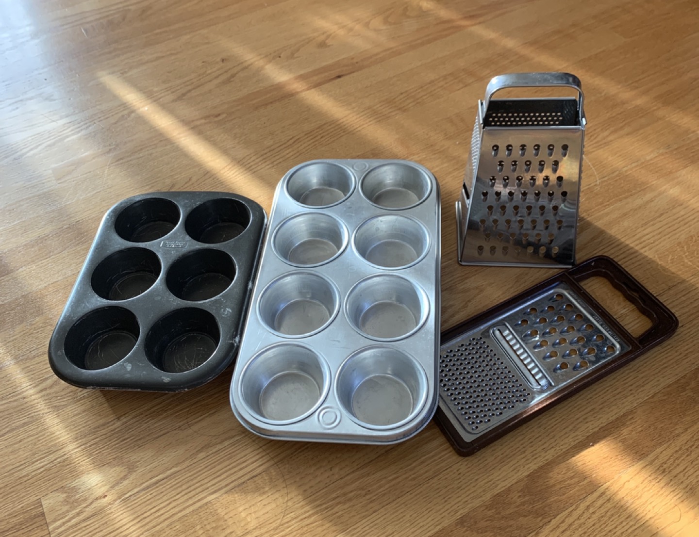 Muffin pan/ box grater #freecycle