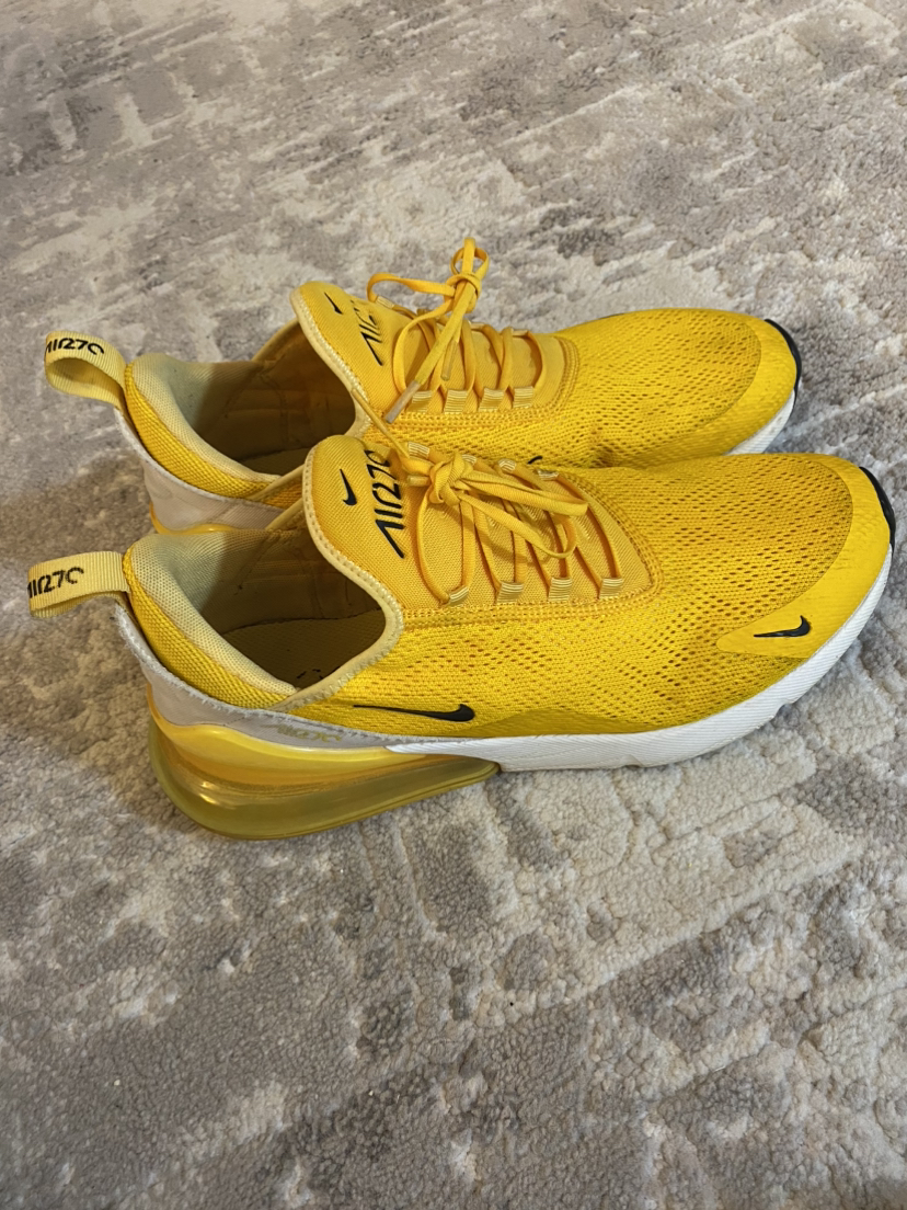 Nike Air Max 270 Yellow Crimson Size 12 Men image indicator(2)