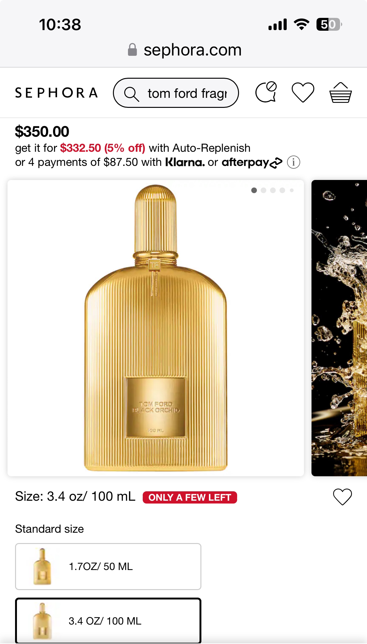 Men’s perfume Tom Ford black orquíd