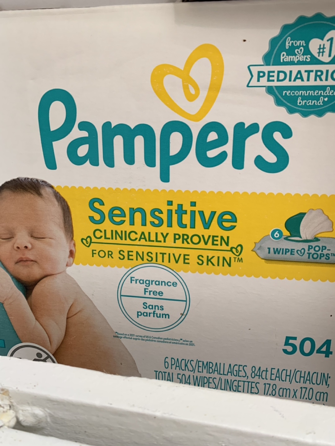 Pampers Sensitive Baby Wipes thumbnail