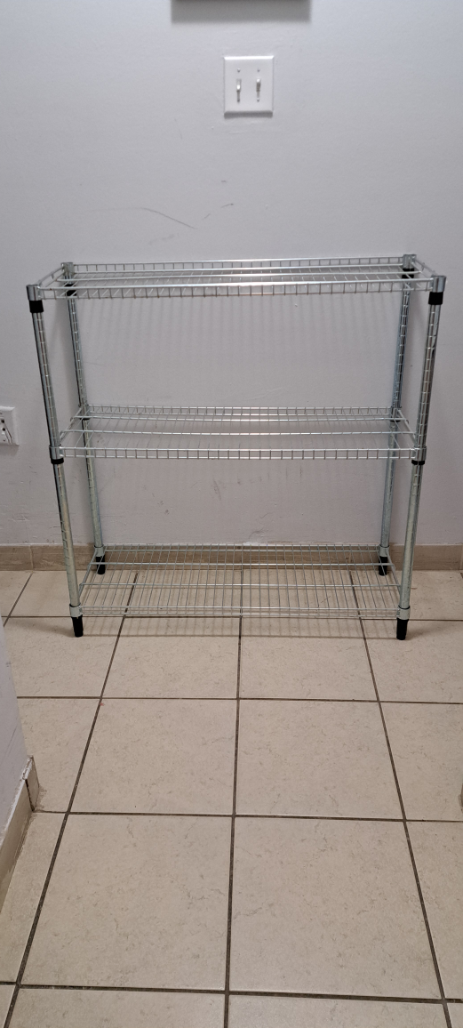 shelf storage, metal