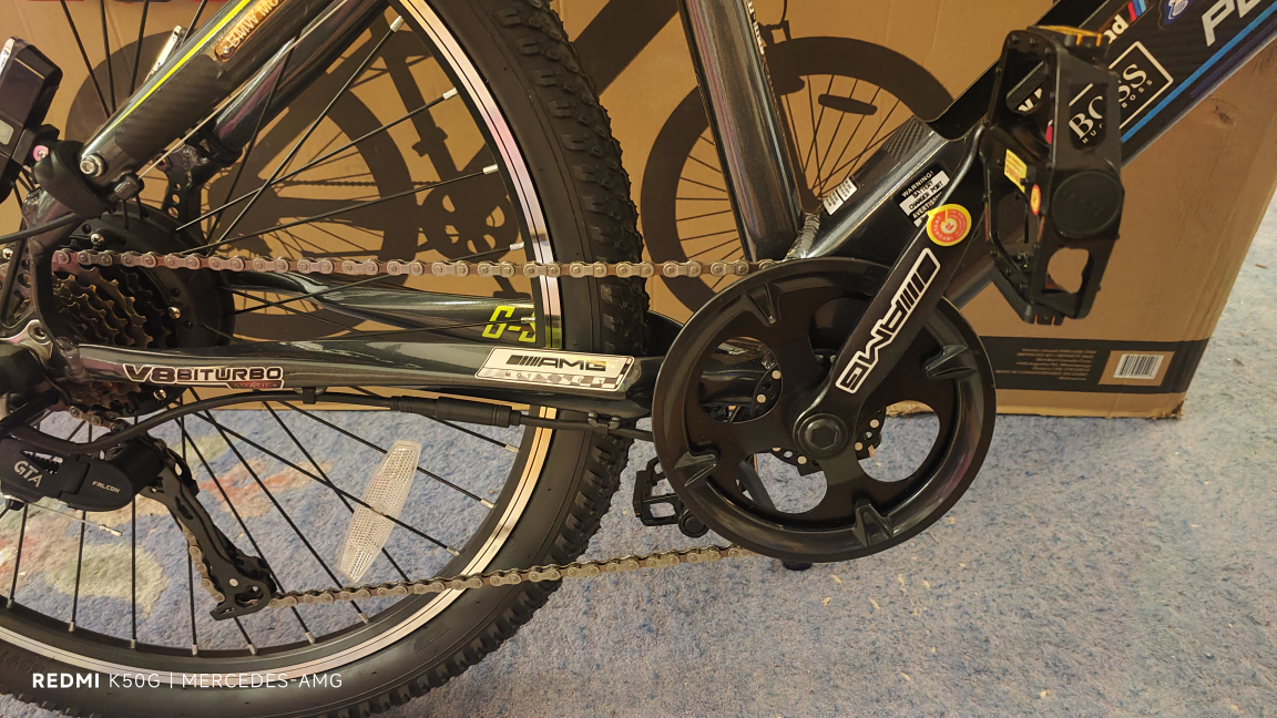 Almost new 26" electric mountain bike image indicator(7)