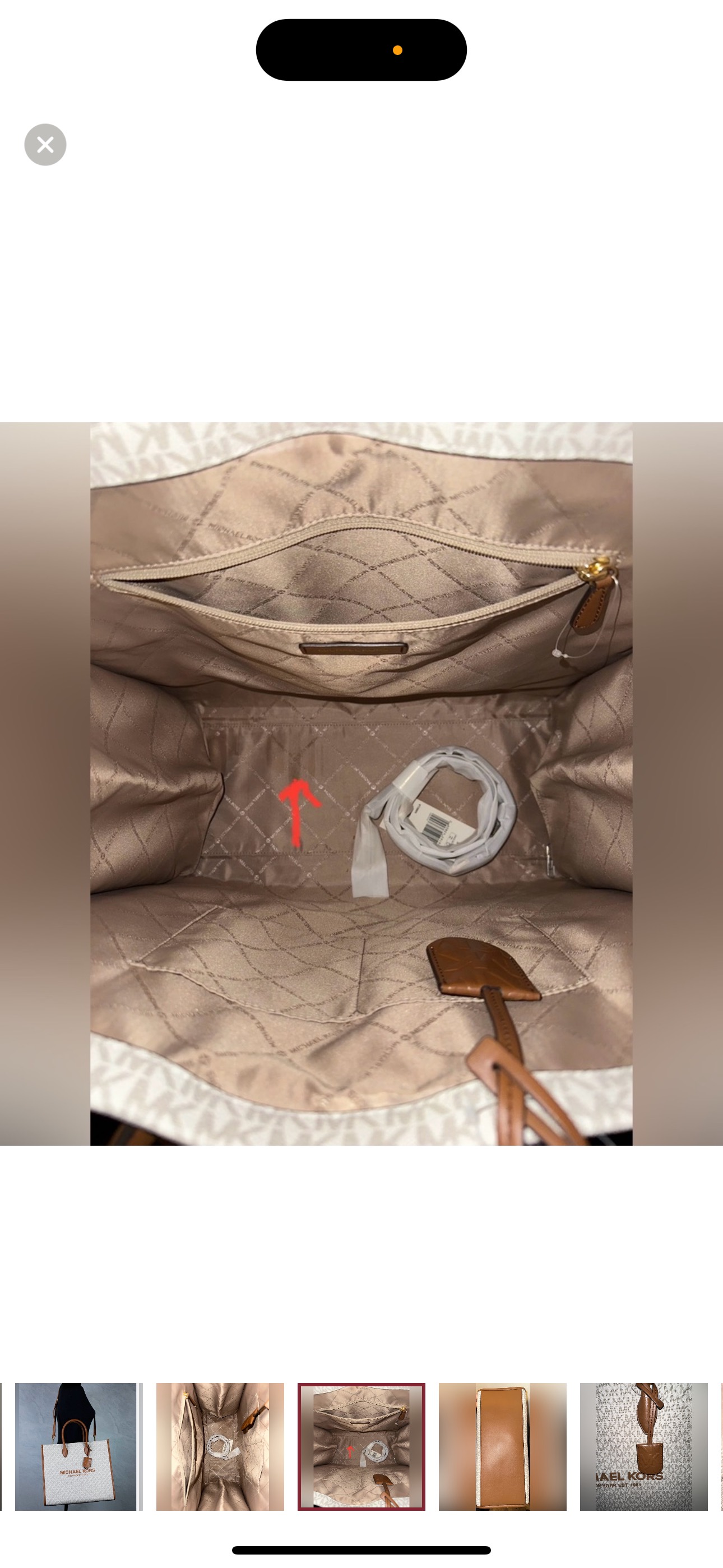 Large Micheal Kors tote image indicator(5)