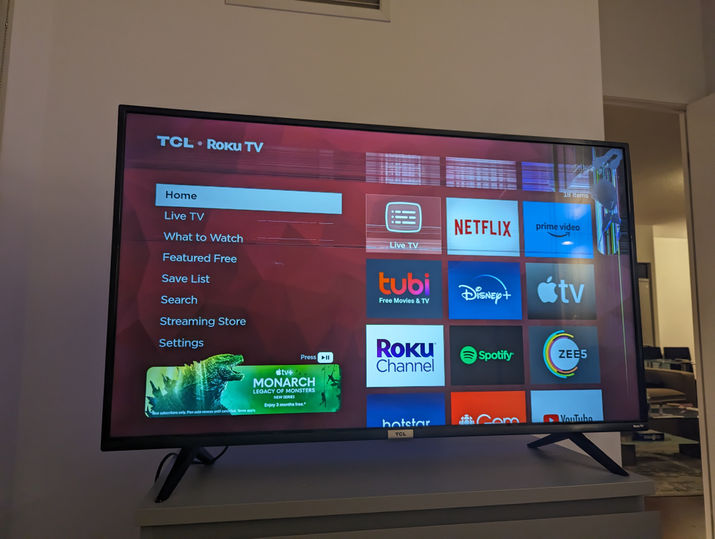 TCL 4 SERIES 43""  HDR ROKU SMART TV