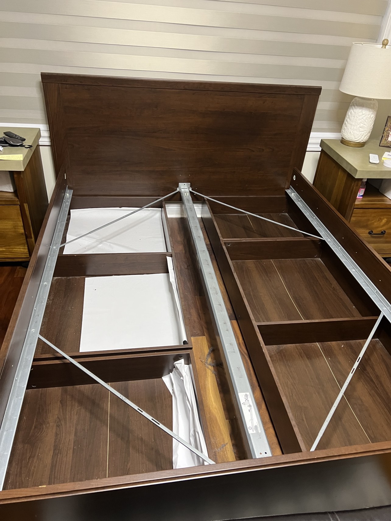 Ikea Queen bed - with storage box