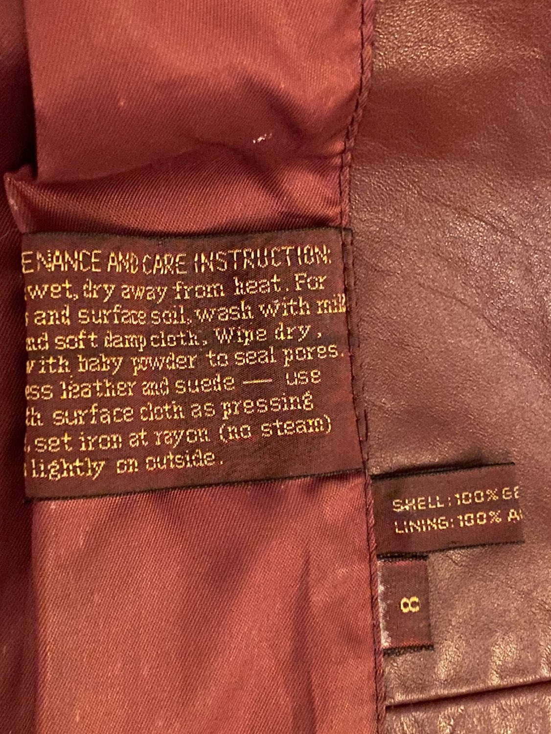 Vintage 1970’s Etienne Aigner Leather Jacket image indicator(7)