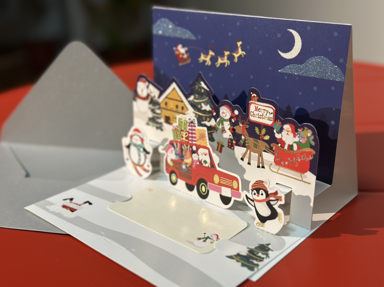 Christmas card 3D beautiful
