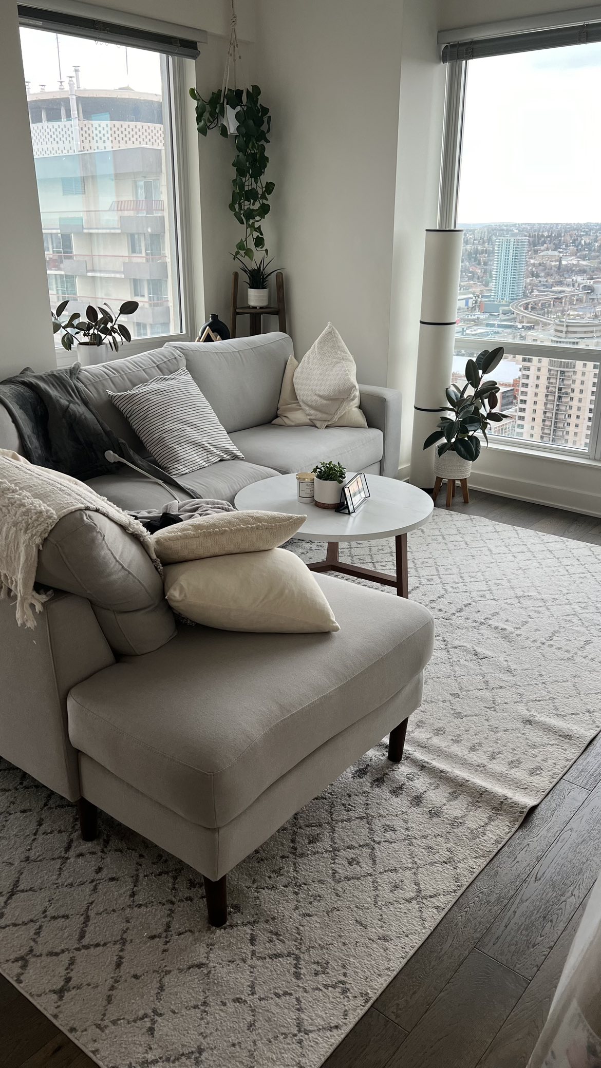 Grey Moroccan Trellis 8' x 10' Area Rug