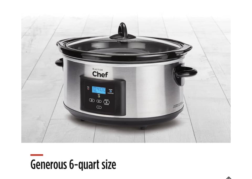 BRAND NEW MasterChef 6qt slow cooker image indicator(6)