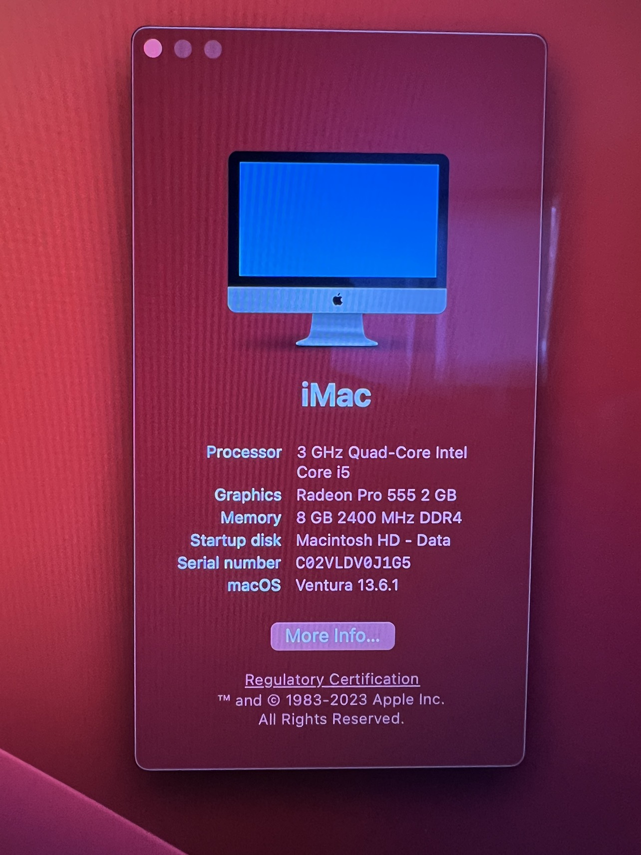 iMac 21” 2017 - photo 2