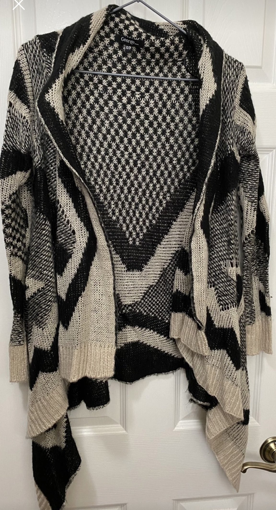 Long sleeves waterfall cardigan size XS