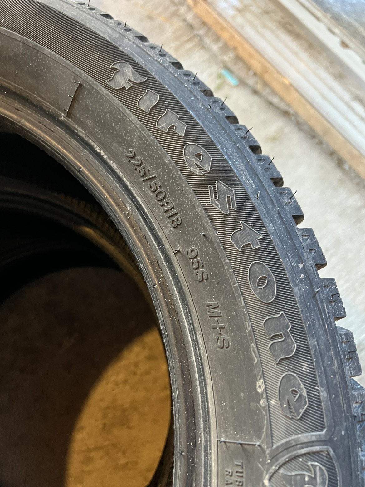 2 Firestone Winter tires 225 50 18