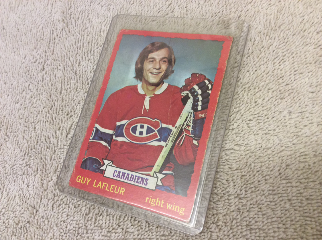 1973-74 TOPPS Guy Lafleur hockey card # 72 - photo 2