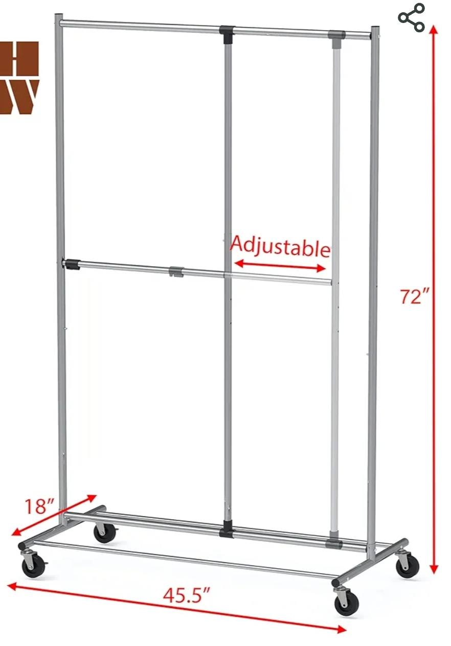 Clothes rack with wheels - photo 2