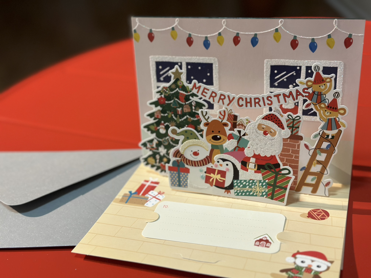 Christmas card 3D beautiful - photo 3