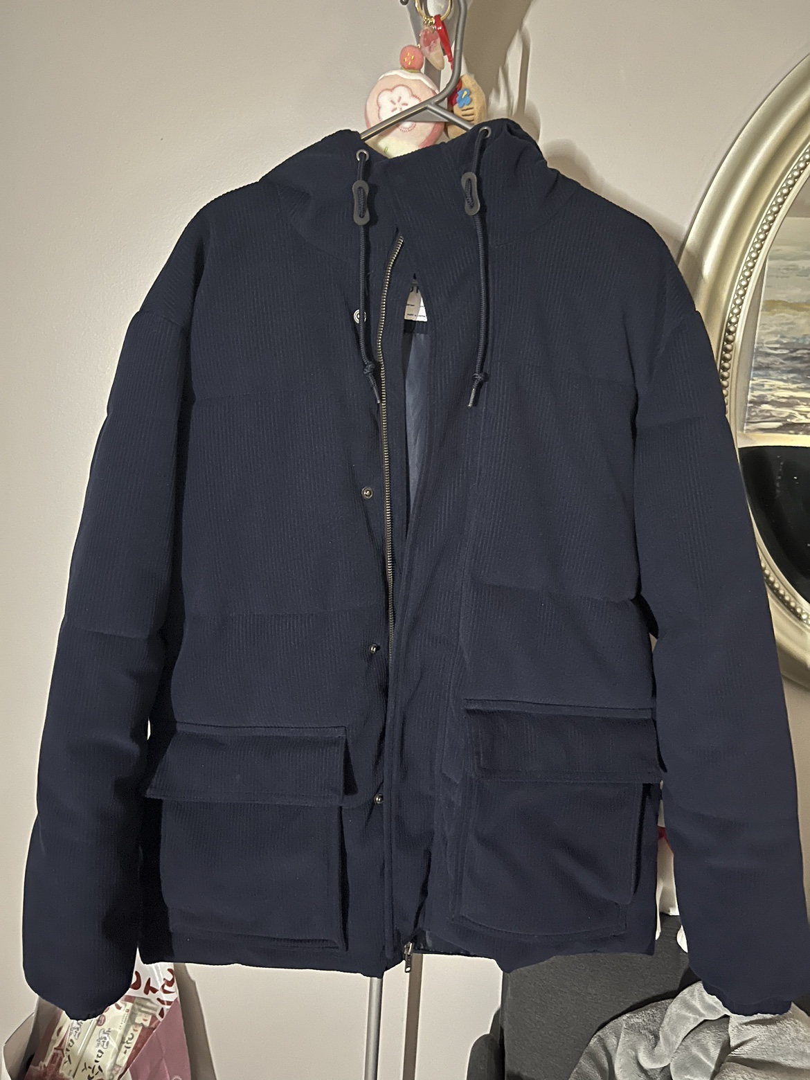 Old navy - navy corduroy puffer