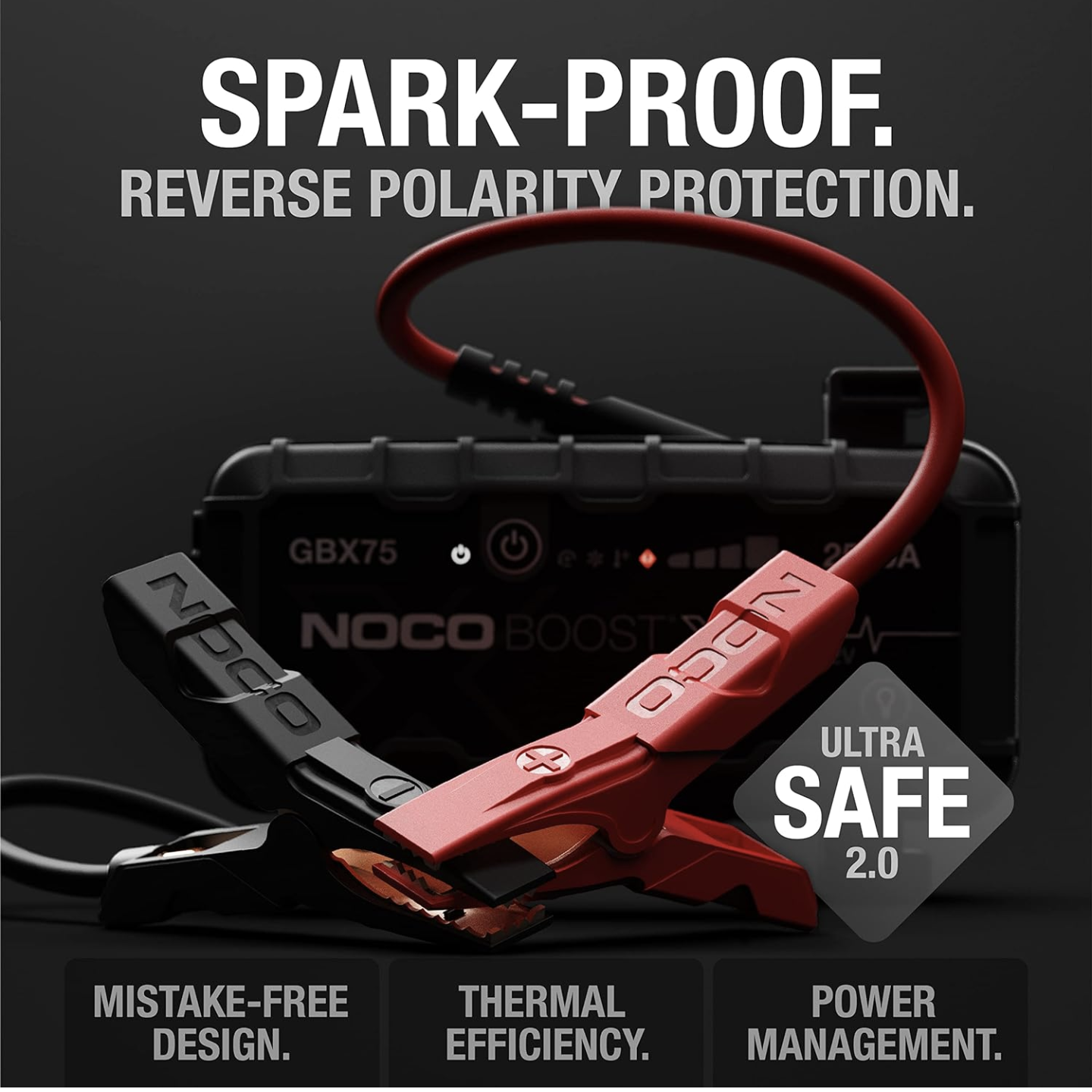 Boost X GBX75: 2500A Car Battery Booster, USB-C Jumper Cable - photo 4