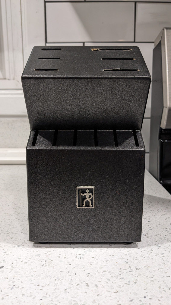 Knife block - black - used and great condition thumbnail