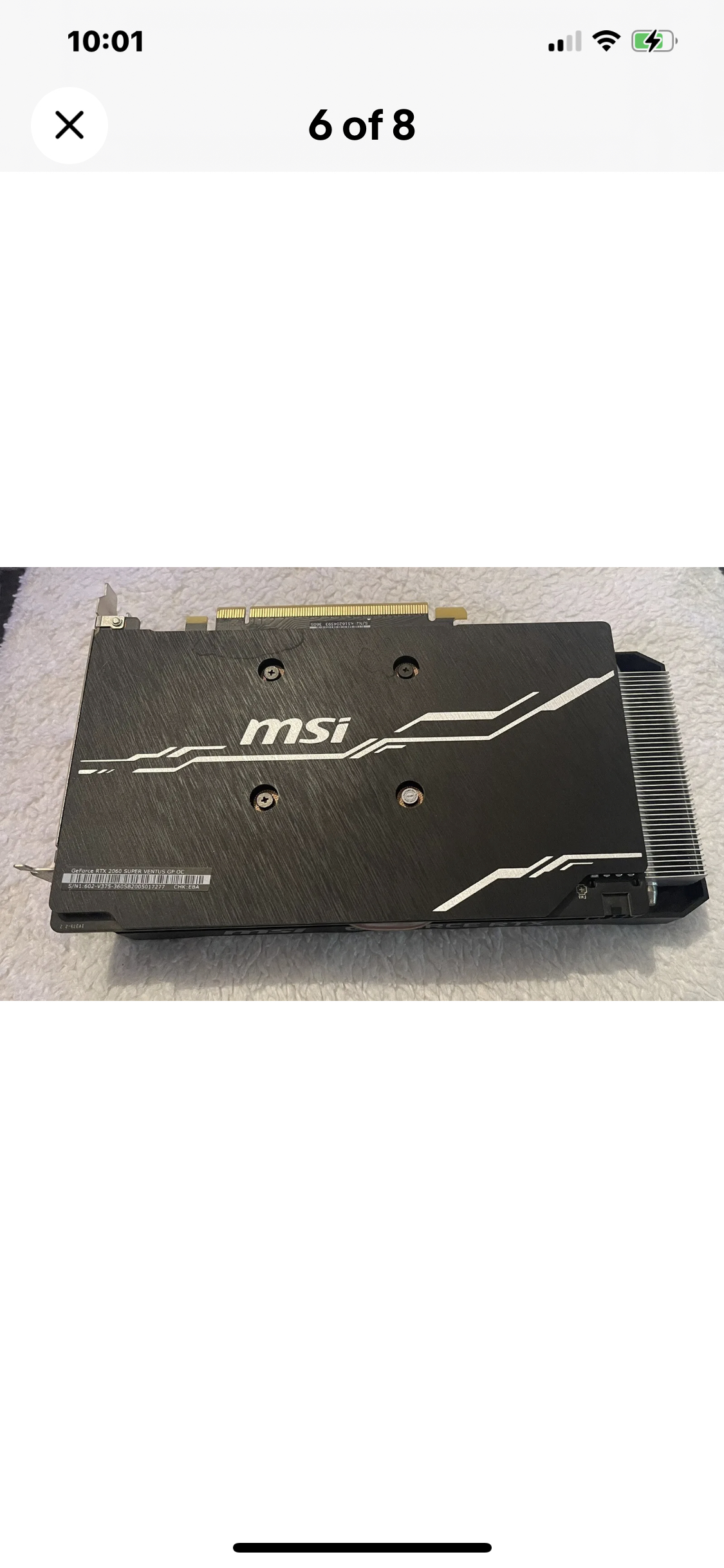 MSI NVIDIA GeForce RTX 2060 SUPER VENTUS 6g Graphics Card