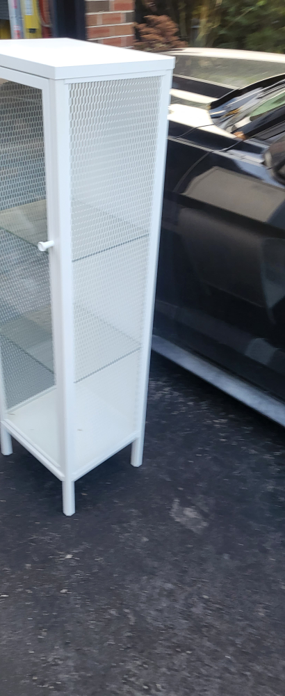 small glass cabinet with 2 glass shelves new from ikea image indicator(3)