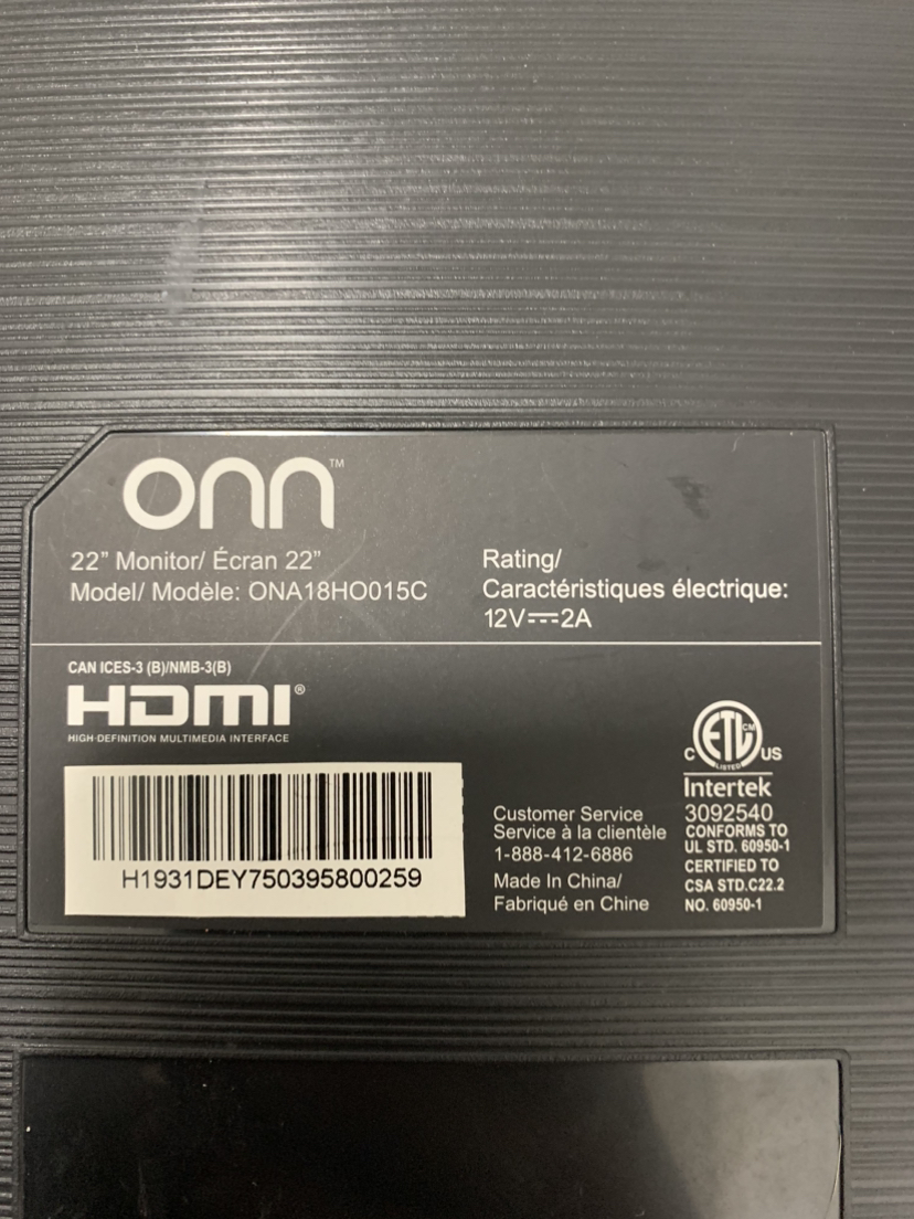 ONN 22" inch 1080p FULL HD LED monitor image indicator(4)