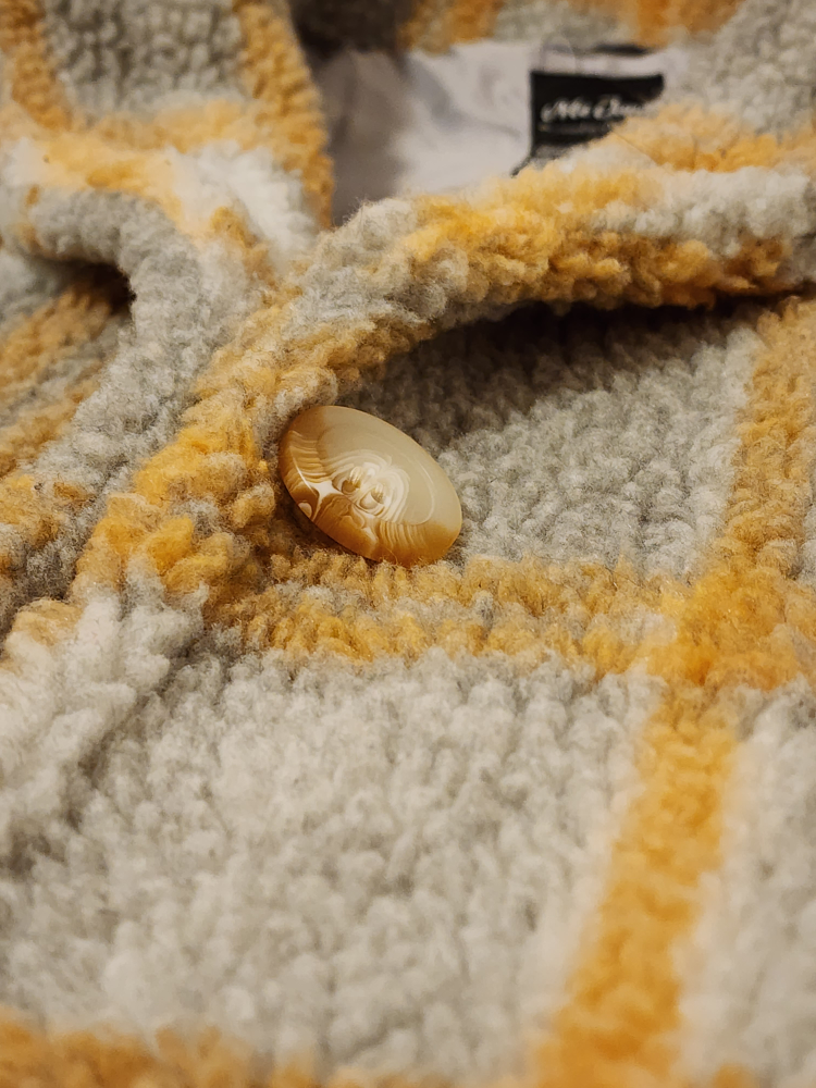 plaid teddy trench coat image indicator(8)