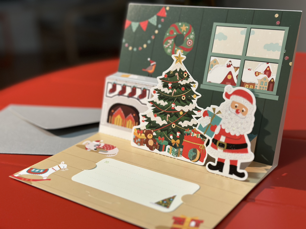 Christmas card 3D beautiful - photo 2