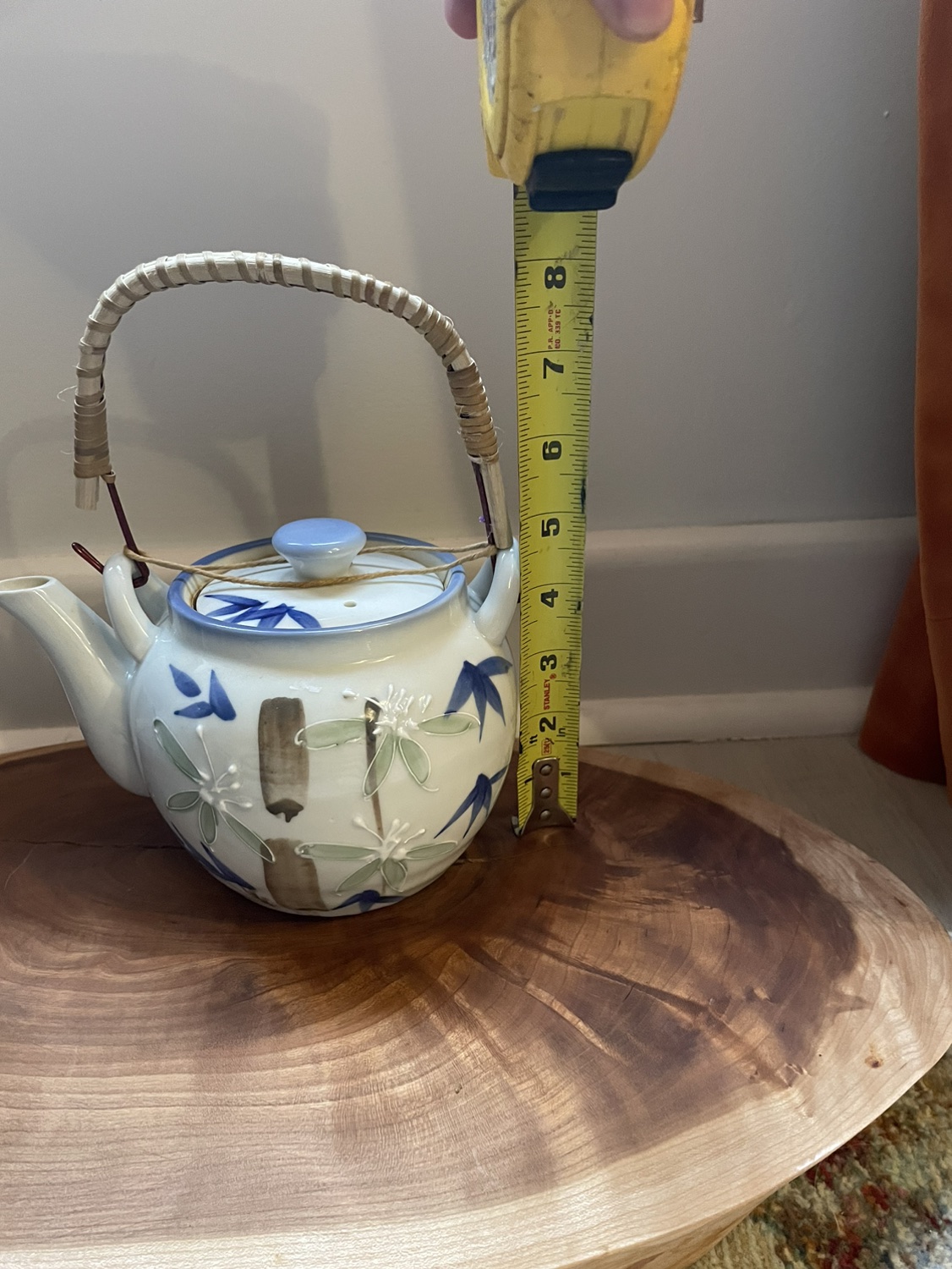 Vintage Ceramic Japanese Teapot with 3 Cups image indicator(6)