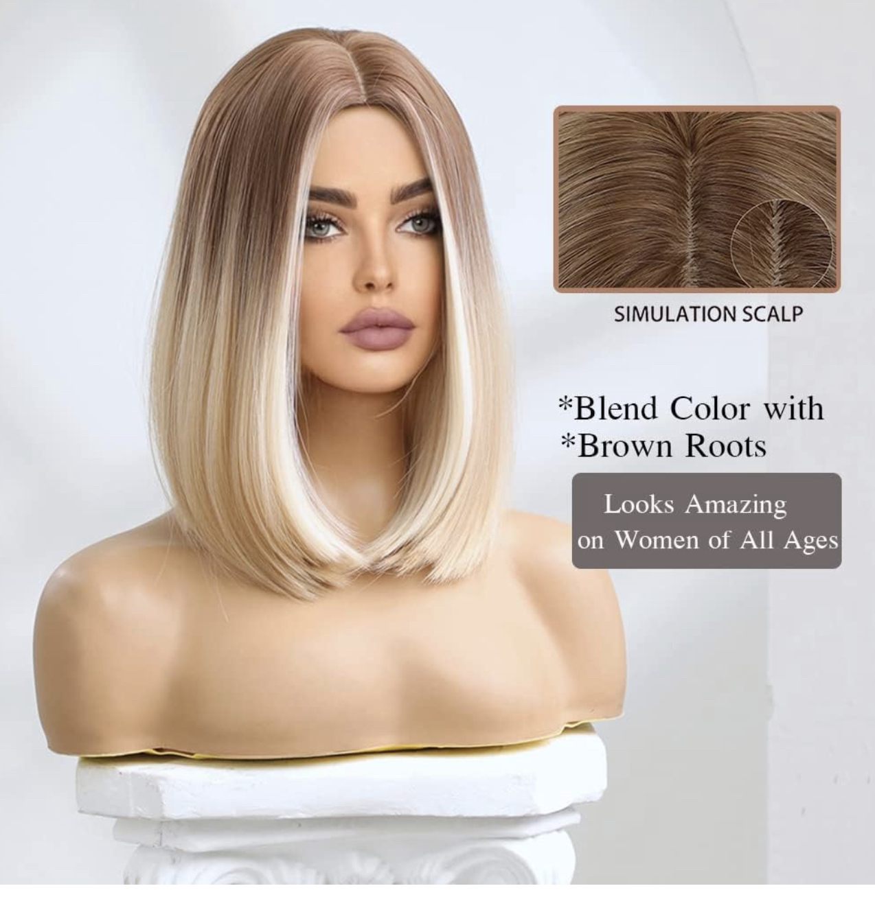 Brand new blonde and brown wig