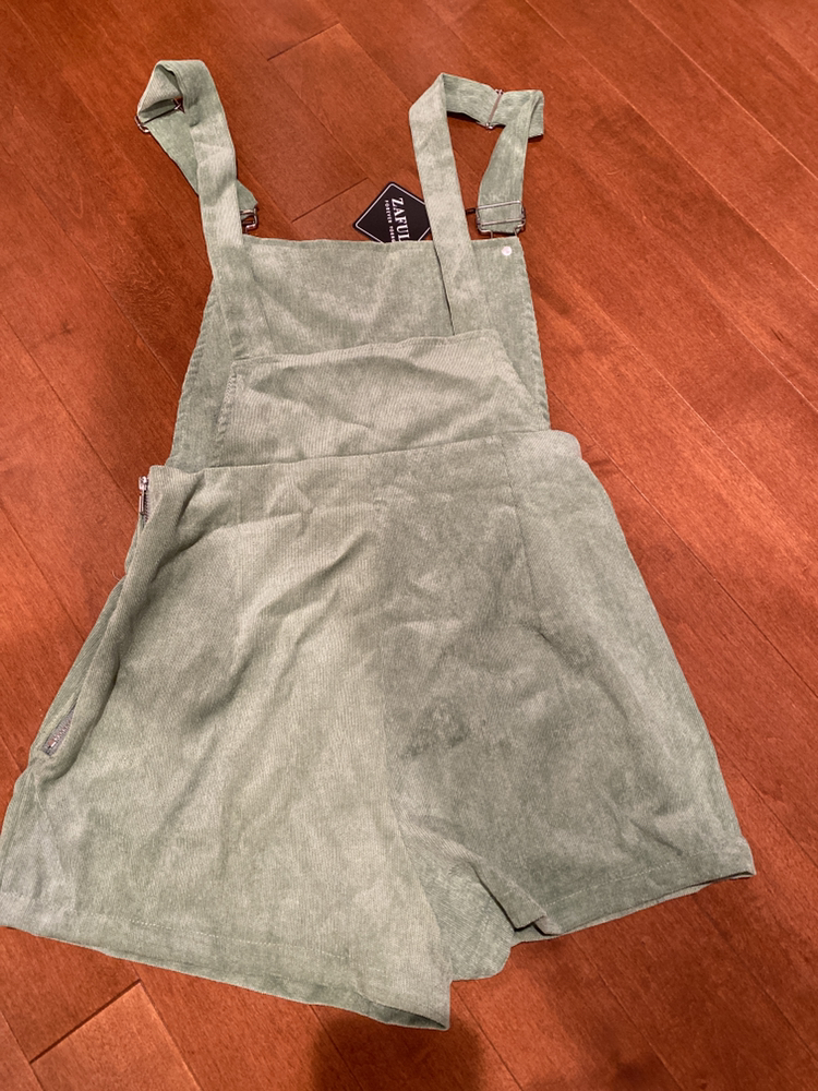 Zaful Green Overall Shorts XS image indicator(2)