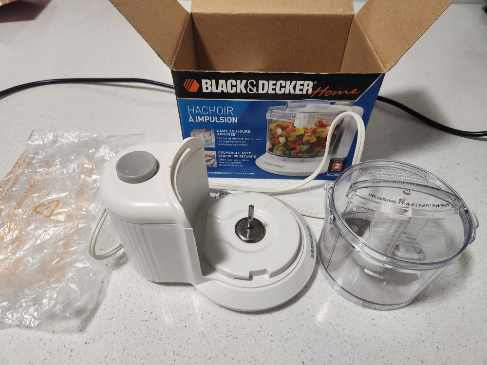 Black Decker electric chopper