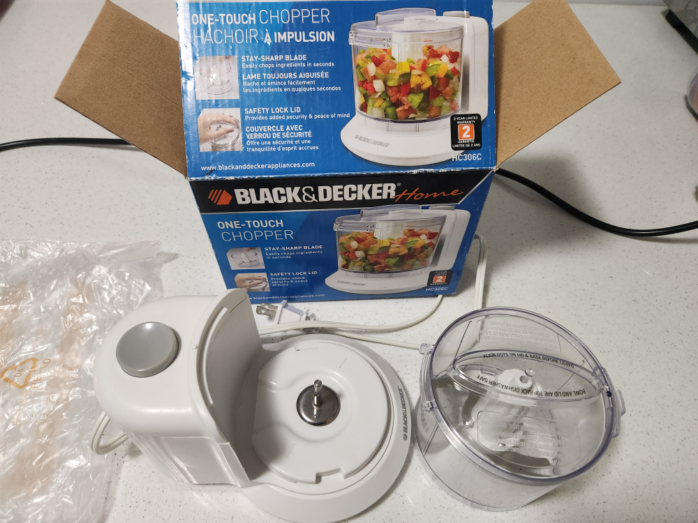 Black Decker electric chopper - photo 2