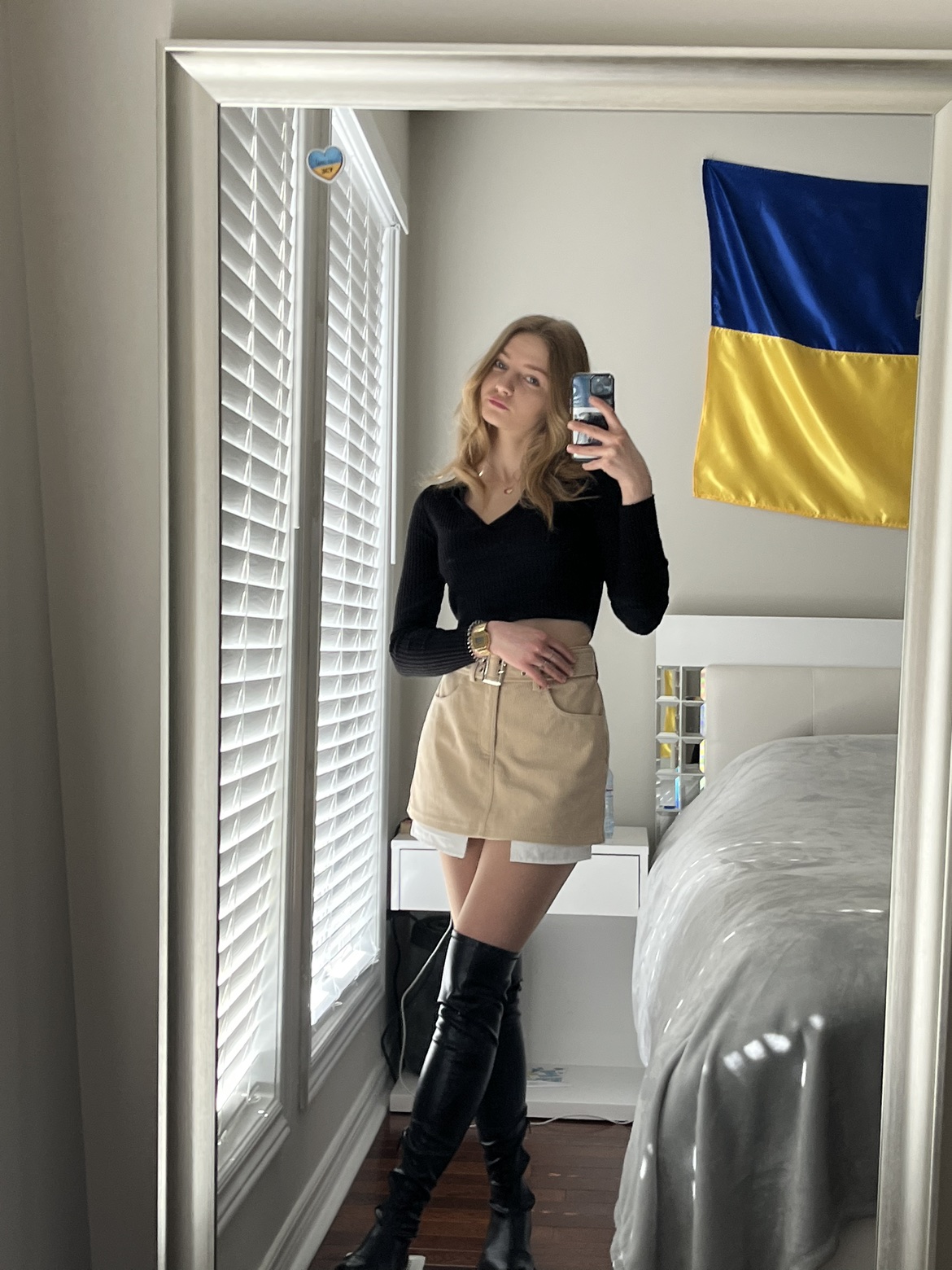 High-knee leather boots zara - photo 5