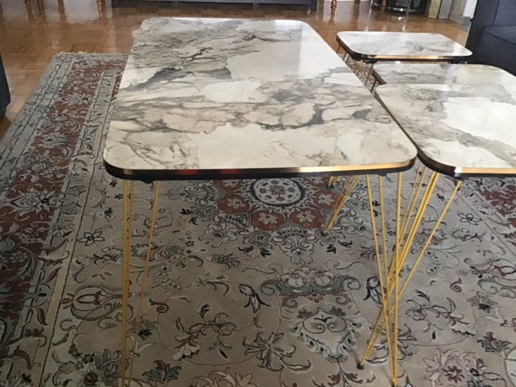 4 pieces centre and side table - photo 2