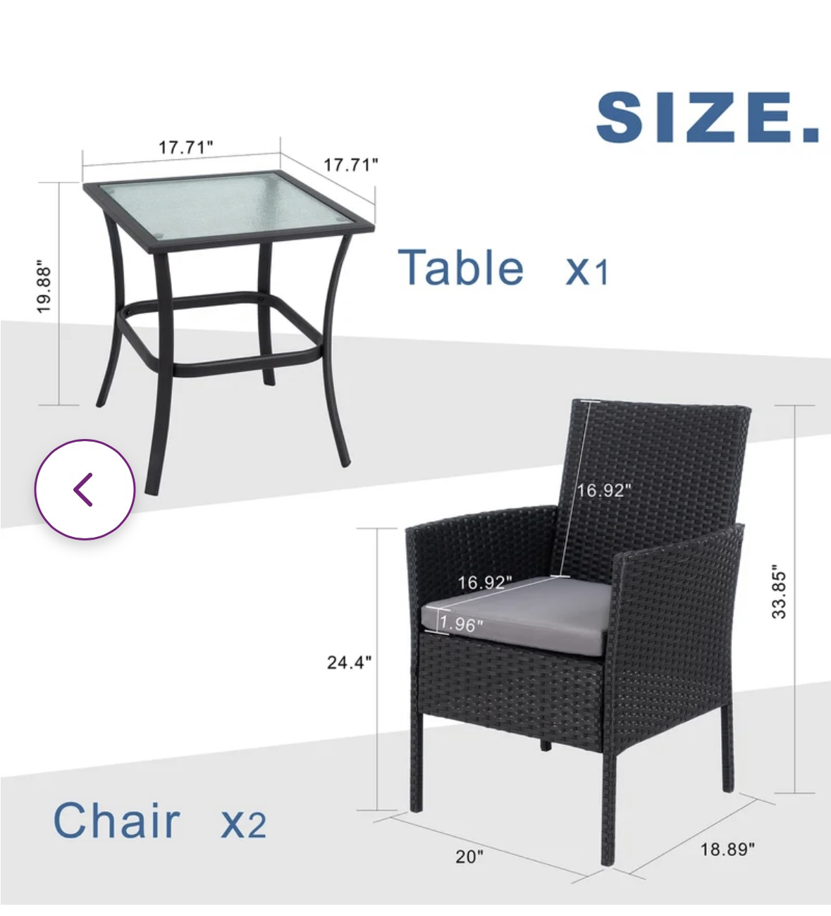 Patio Set (totally new) - Still in its original case - photo 2