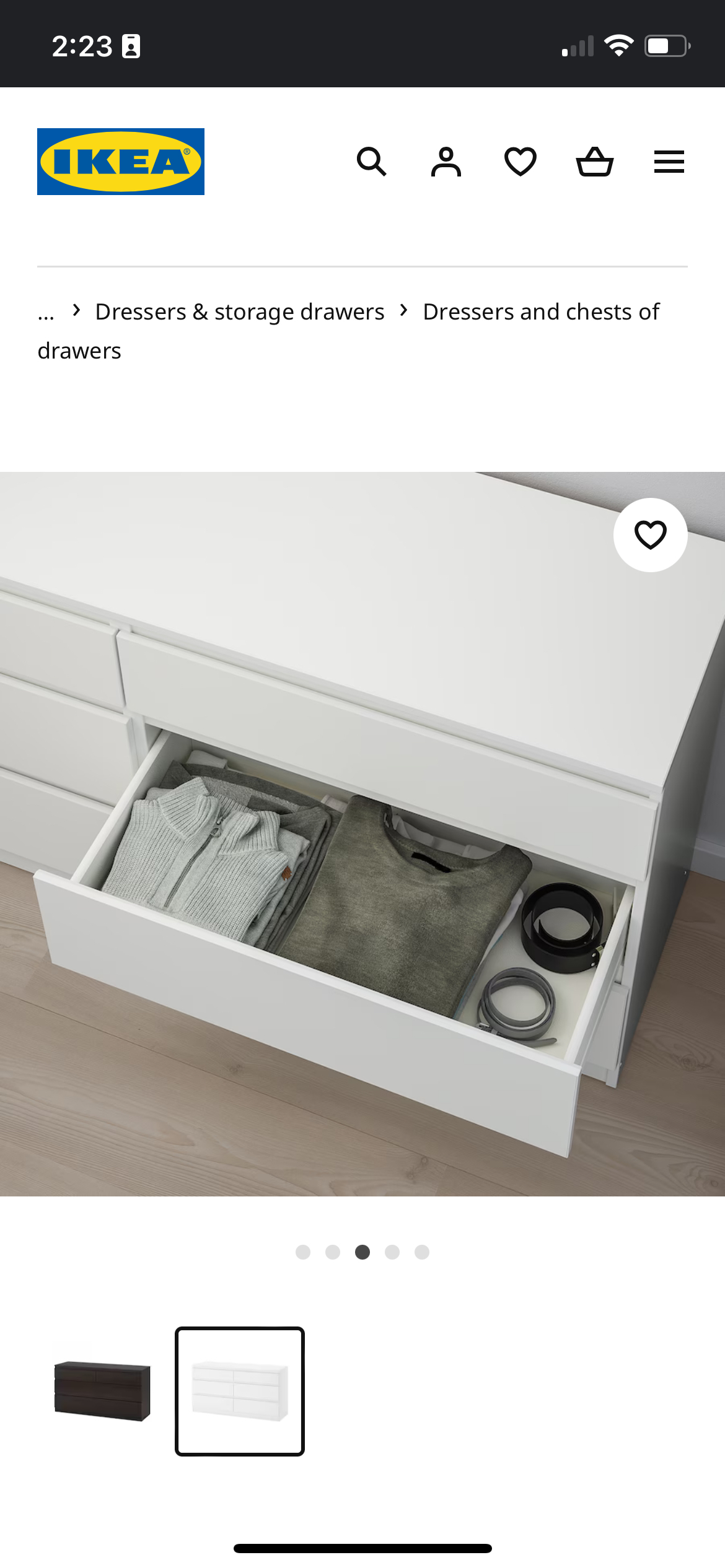 Ikea white dresser - photo 5