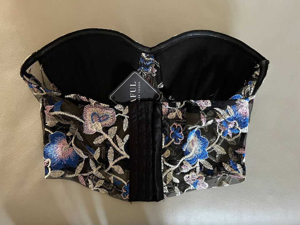 Zaful Black/Semi-Sheer Bustier image indicator(3)